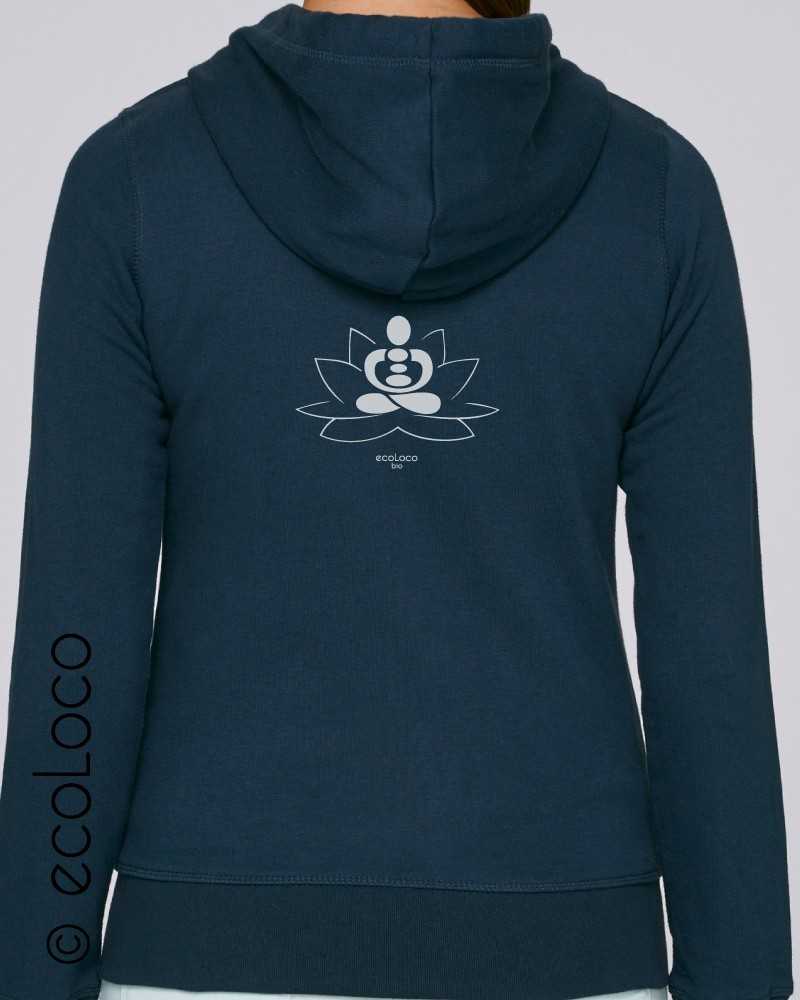 Sweat shirt bio MEDITE yoga artisan France ecologique