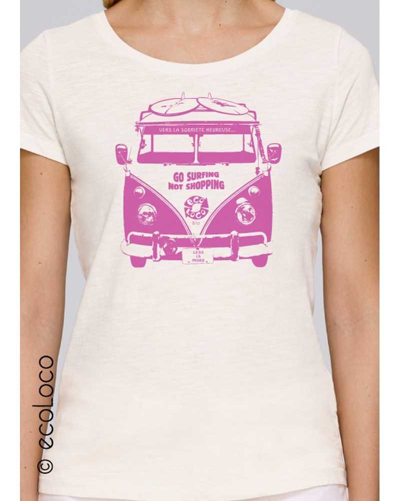 T shirt bio SOBRIETE HEUREUSE France artisan éthique équitable vegan ecologique
