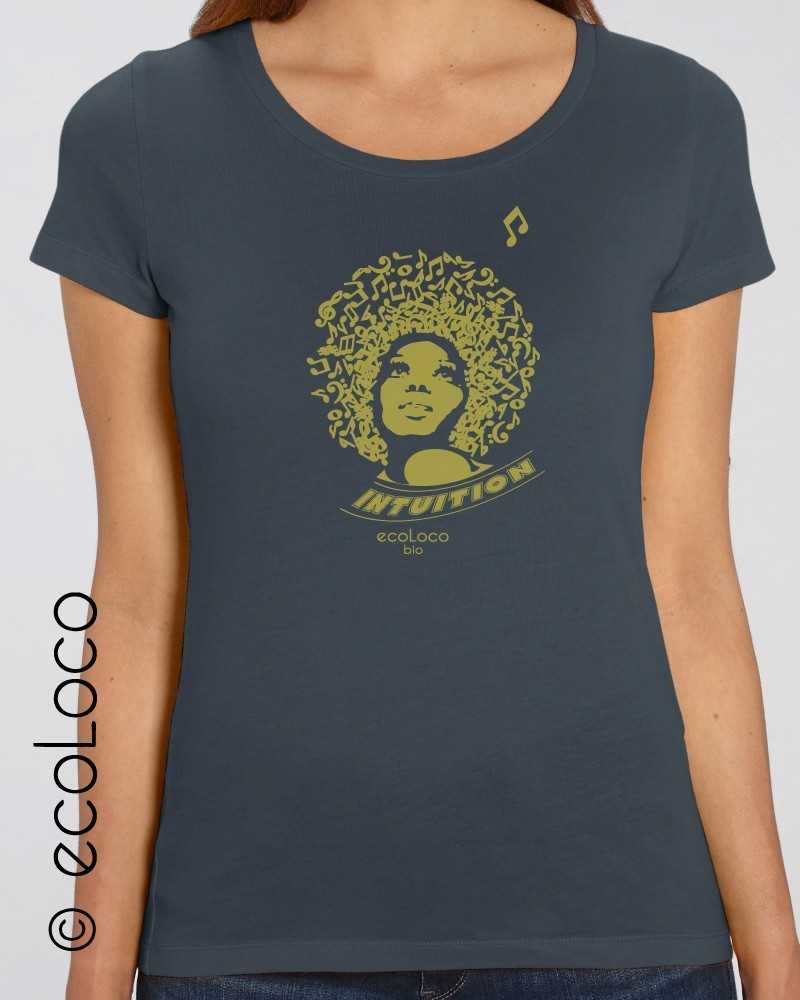 T shirt bio INTUITION France artisan éthique vegan ecologique