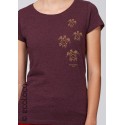 T shirt bio femme TORTUES MAORI France artisan éthique vegan ecologique