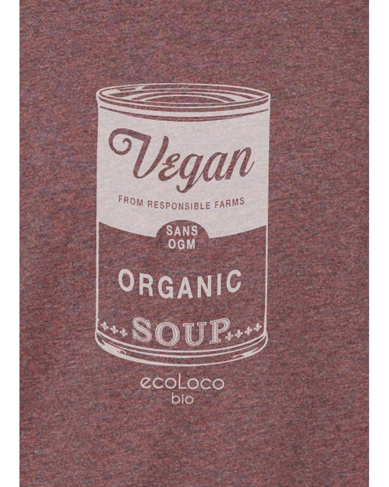 T shirt bio VEGAN France artisan Warhol soup sans Ogm ecologique