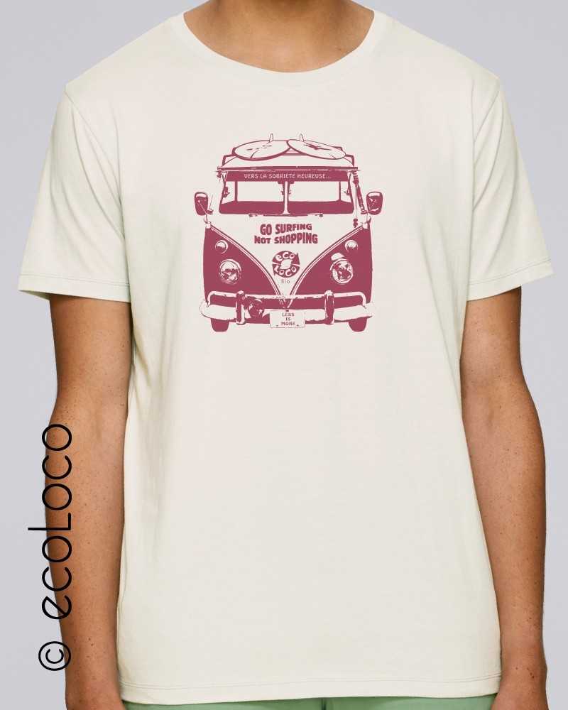 T-shirt bio Van life sobriete France artisan éthique vegan