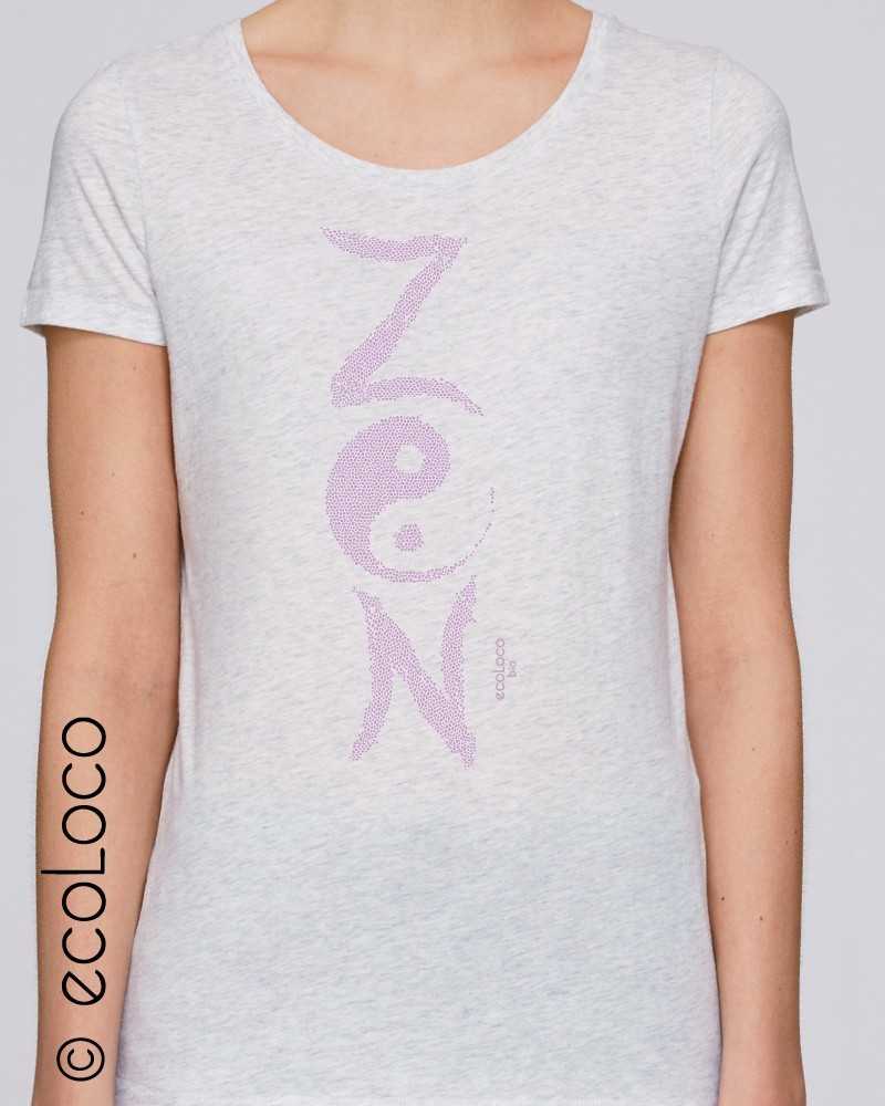 T shirt bio ZEN France artisan éthique équitable vegan ecologique