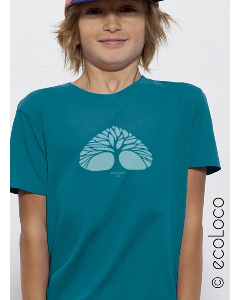 T shirt bio RESPIRE artisan éthique équitable vegan ecologique
