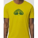Organic T shirt BREATHING TREE craftsman France vegan