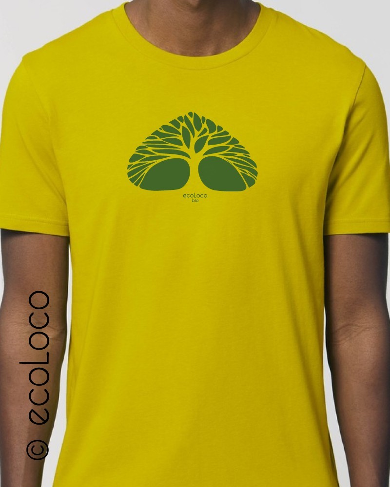 T shirt bio RESPIRE France artisan vegan ecologique