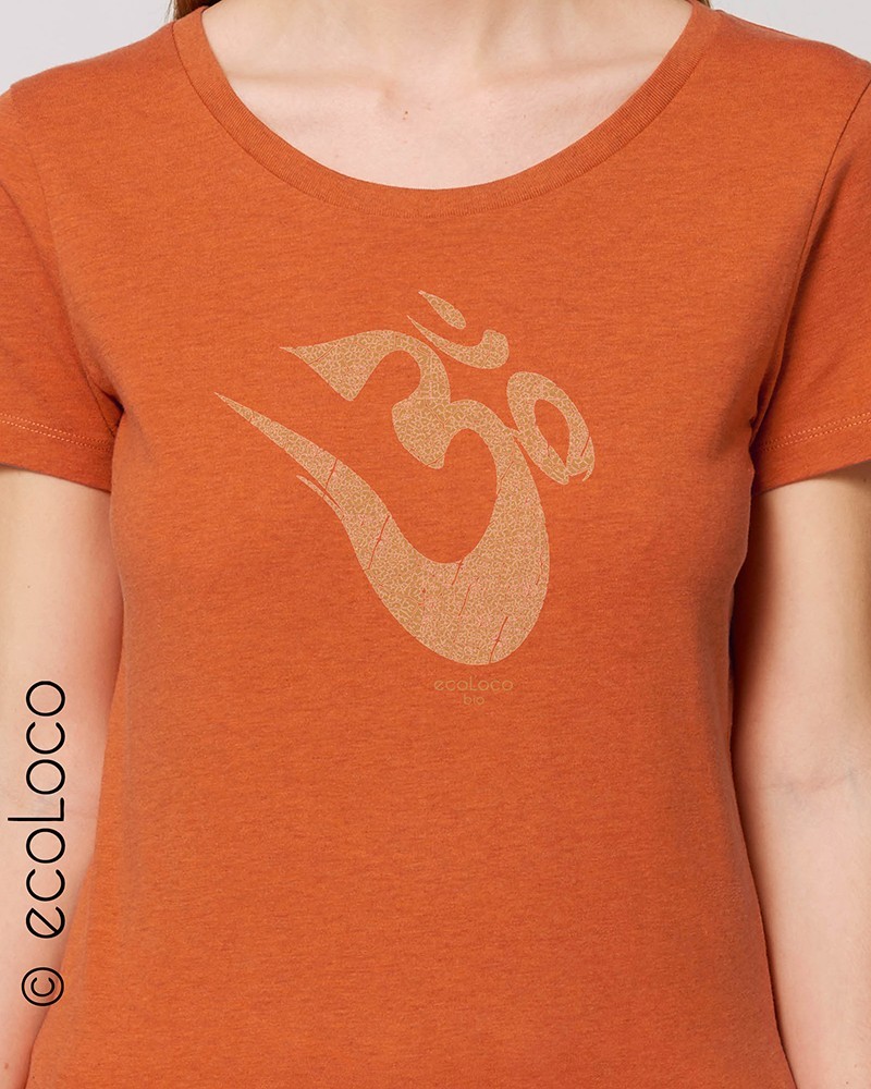 T shirt bio OM Yoga Mantra France artisan éthique vegan ecologique