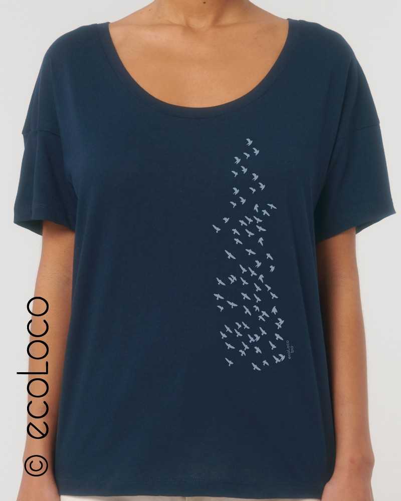 T shirt bio ample ENVOL artisan de france ecologique