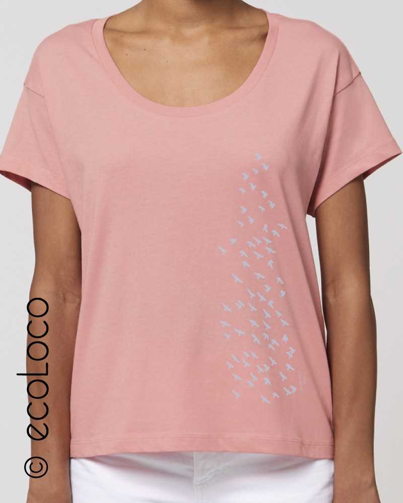 T shirt bio ample ENVOL artisan de france ecologique