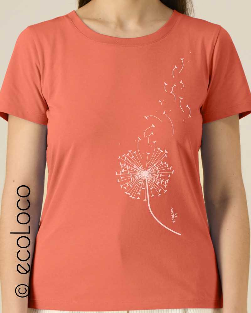 T-shirt bio LÖWENZAHN Frankreich handwerkliche ethische mode fairer handel