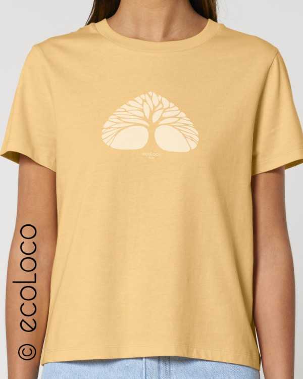 T shirt bio femme RESPIRE France artisan éthique vegan ecologique