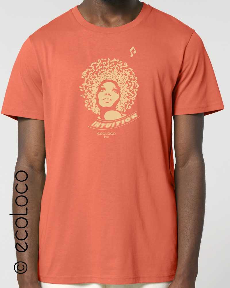 Bio T-Shirt INTUITION soul music Frankreich vegan fair trade artisan