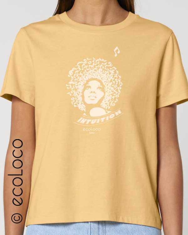 T shirt bio femme INTUITION ecoLoco artisan de france éthique vegan ecologique