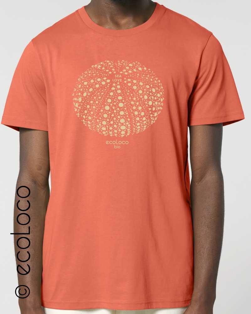 Organic t-shirt sea urchin SEA LOVE activist eco warrior fair wear