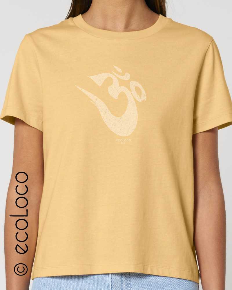 T-Shirt bio OM YOGA MANTRA Frankreich Handwerker ethische Mode fair trade Fair Wear vegan