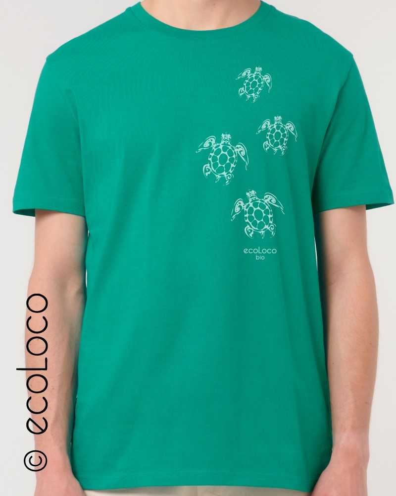 Bio T-Shirt TATOO MAORI TURTLES Frankreich artisan fair trade vegan Fair Wear